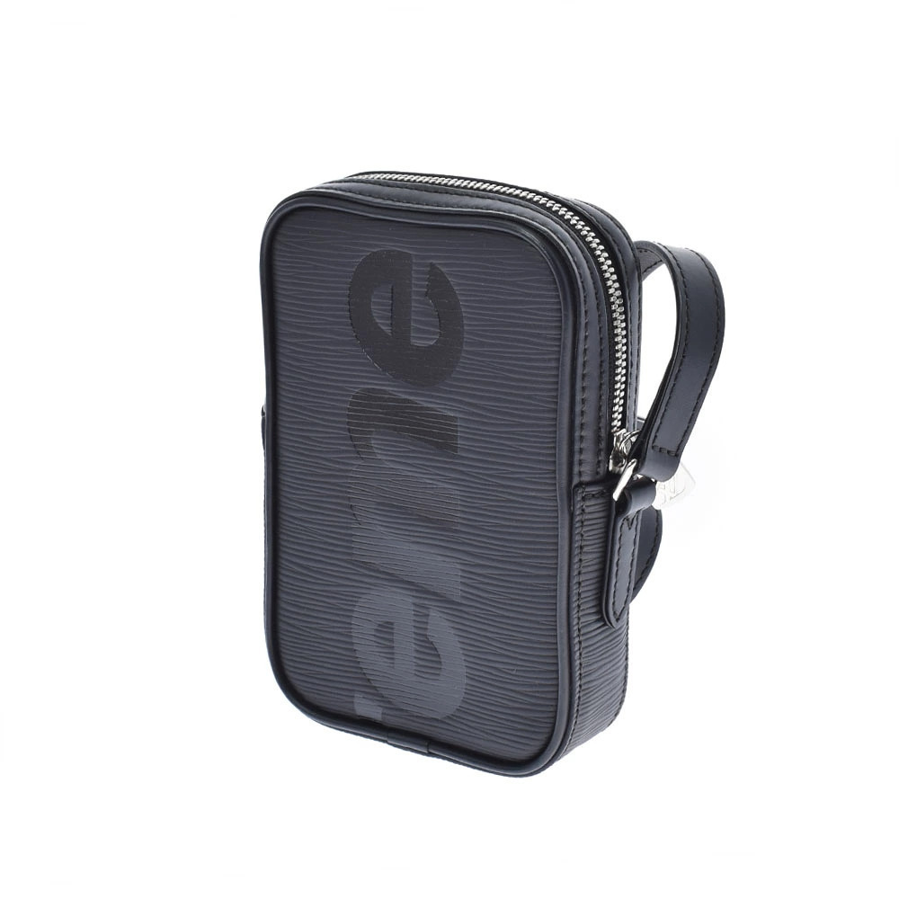 Louis Vuitton Epi Black Danube Leather Supreme Collaboration Shoulder Bag Black